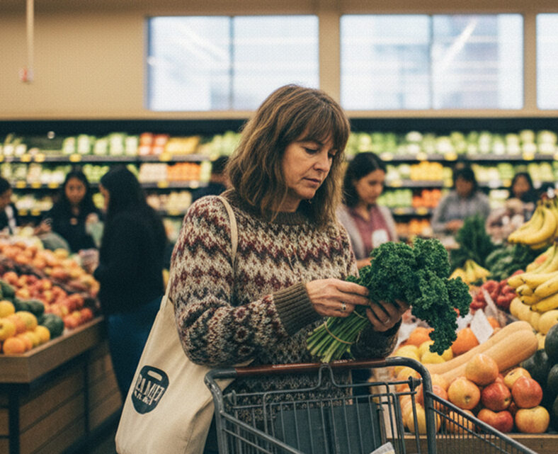 Grocery store shopping